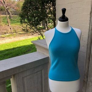 ⭐️🆕[Saks Fifth Avenue] 💯%Cashmere Aqua Tank Knit